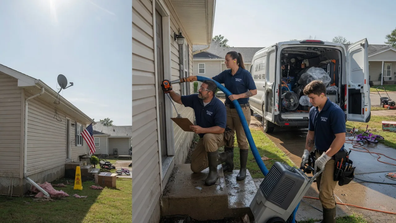 Ceiling Water Damage Restoration in Doylestown, WI near me